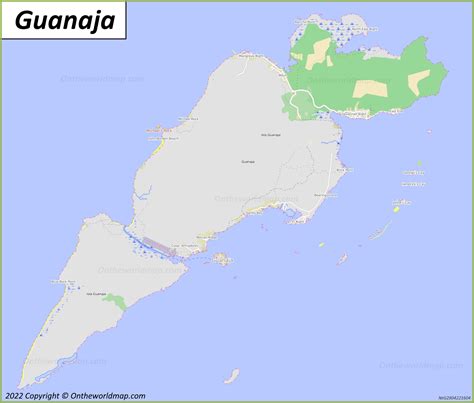 Guanaja Map | Honduras | Detailed Maps of Guanaja Island