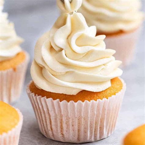 My Secret, Less-Sweet Fluffy Vanilla Frosting | RecipeTin Eats