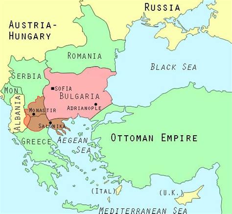 Image - Second Balkan War map 1913.png | Alternative History | FANDOM ...