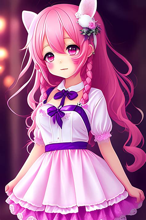 pesky-walrus811: the lovesick girl by Kawacy, adorable anime, pink curly hair, chibi kawaii ...