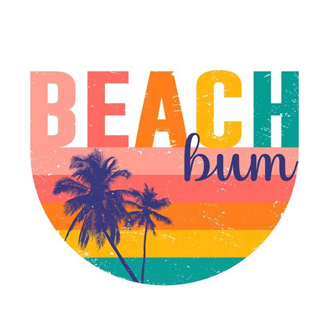 Beach Bum, Beach Sunset, Beach Design, Printed Items, Digital Prints ...