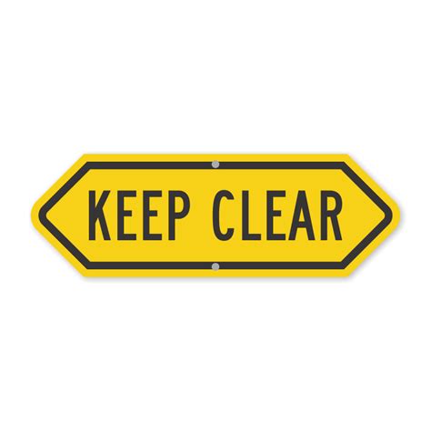 Keep Clear Signs | Stay Clear Signs | Keep Passage Clear