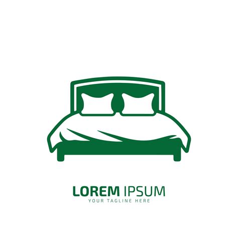 Bed logo template. Bed icon vector silhouette 28796611 Vector Art at Vecteezy