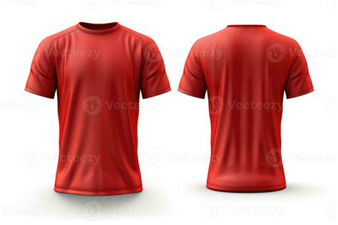 Red T-shirt with short sleeves. 26781457 Stock Photo at Vecteezy