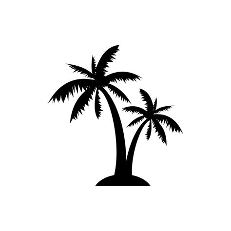 Palm tree logo. Palm tree silhouette. Palm tree icon vector. Palm tree simple sign. Palm logo ...