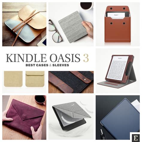 Here are 10 top-rated Kindle Oasis 3 (2019) case covers and sleeves