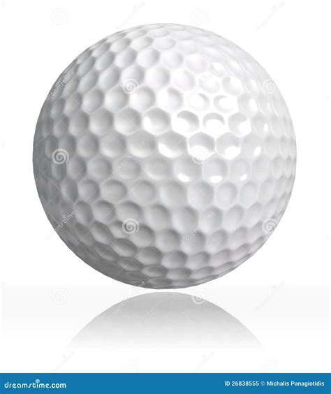 Golf Ball On White Background Royalty Free Stock Photo - Image: 26838555