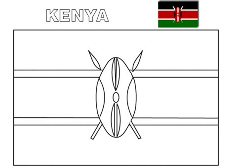 Geography Blog: Kenya Flag Coloring Page