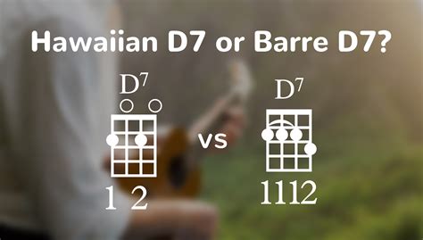 When to Play the Easy Hawaiian D7 Versus the Barre D7 Ukulele Chord | Ukulele Tricks