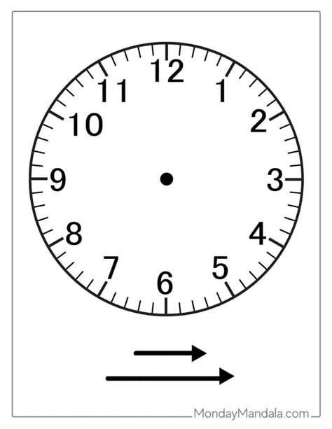 14 Printable Clock Faces (Free PDFs To Download Print), 55% OFF