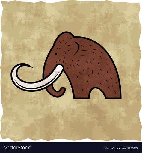 Cartoon mammoth Royalty Free Vector Image - VectorStock