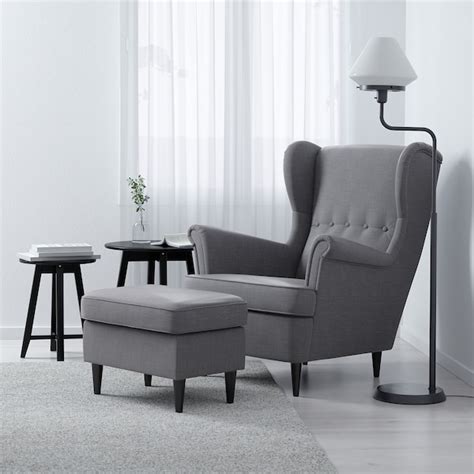 STRANDMON Armchair - Nordvalla dark gray - IKEA