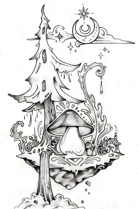 "Wildwood Island" by Laura Borealisis 2013 | Art drawings, Sketches, Tattoo design drawings