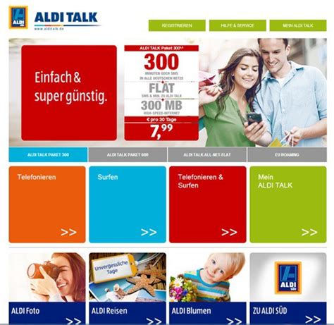 Mailbox announcement at Aldi Talk change