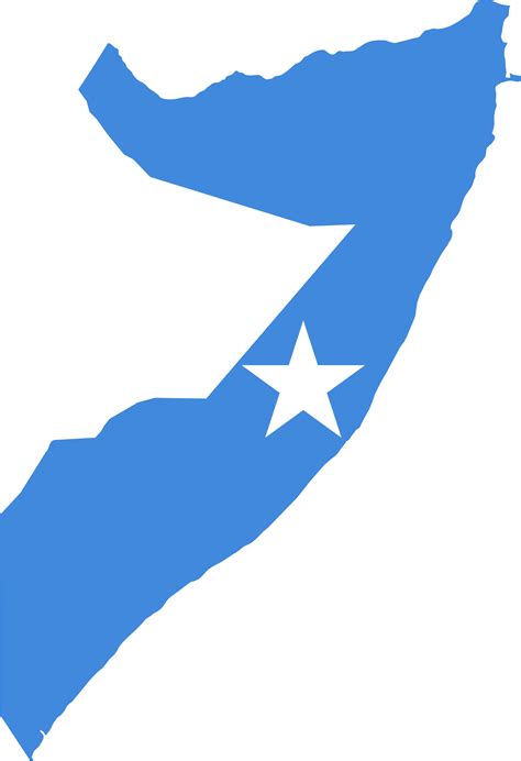 Clipart - Somalia Flag Map