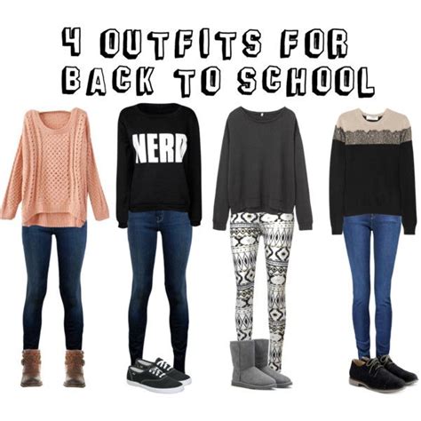 4 Back to School Outfits | Cool outfits, Cute outfits for school, Outfits for teens