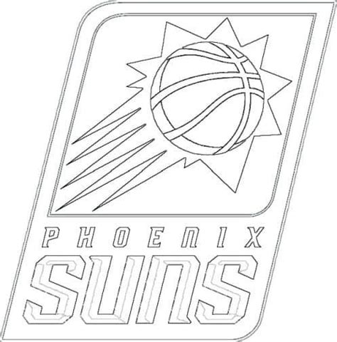 Phoenix Suns logo coloring page - Free coloring pages | Sun logo, Phoenix suns, Free printable ...