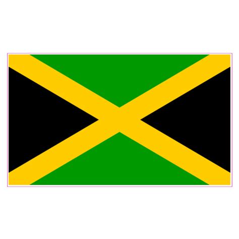 Jamaica Flag Sticker - U.S. Custom Stickers