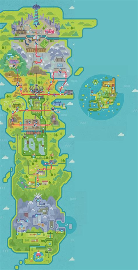 Pokemon Sword and Shield - Galar region (full map) by Vik2010s on DeviantArt