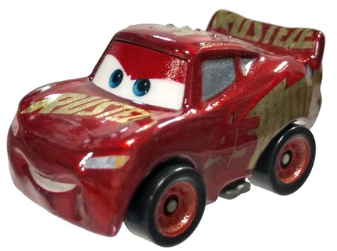 Disney Metal Mini Racers Series 2 Lightning McQueen Die Cast Car [Metallic Version] [No ...