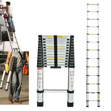 Buy Telescoping Ladder 16FT Extension Ladders for Home, Aluminum Telescopic Extendable Ladder ...