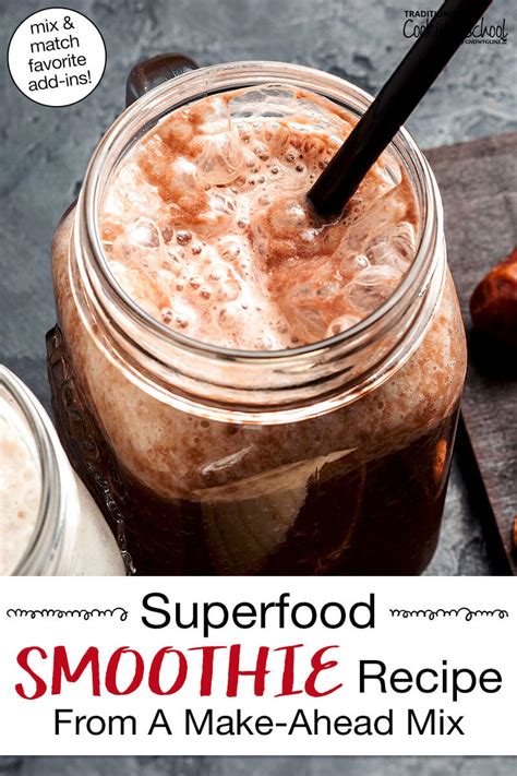 Superfood Smoothie Recipe ...From A Homemade Mix!