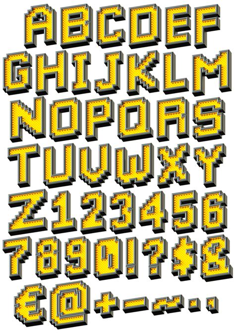 Buy Pixel LED Font With Pixel Shiny Letters by Handmadefont