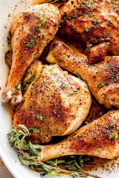 Tender & Juicy Oven Roasted Chicken Pieces | Diethood | Roast chicken pieces recipe, Roast ...