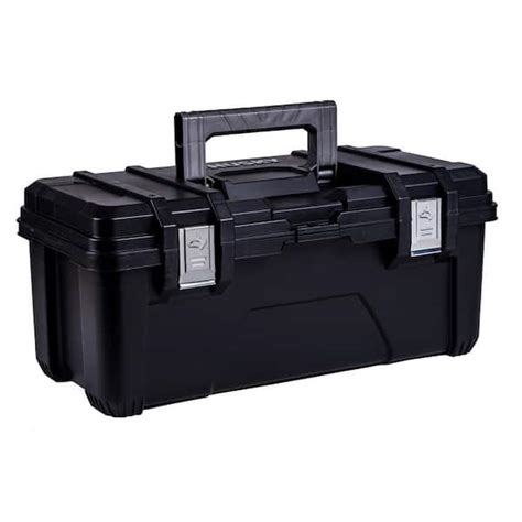 Reviews for Husky 26 in. Black Plastic Portable Tool Box with Metal Latches | Pg 5 - The Home Depot