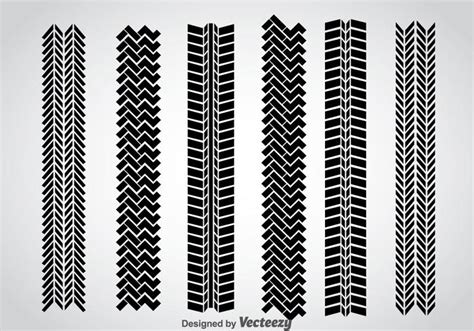 Tire Marks Vector Set 112568 Vector Art at Vecteezy