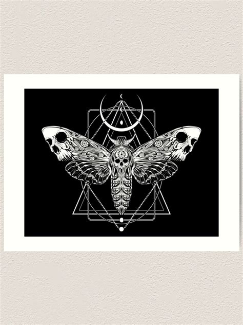 "Surreal Death Moth" Art Print for Sale by VonKowen | Redbubble