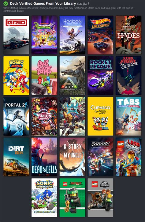 View Your Steam Deck Compatibility Games through Steam