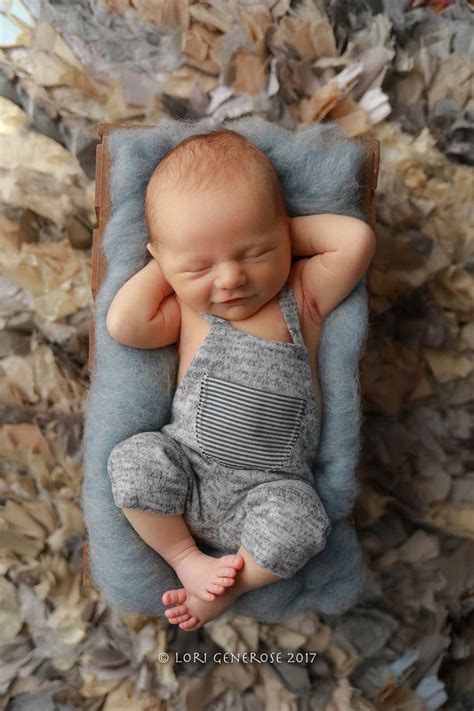 RTS-Newborn Photography Props-Newborn Light Gray Overalls-Baby