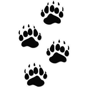 Grizzly Bear Paw Print Clipart | Free download on ClipArtMag