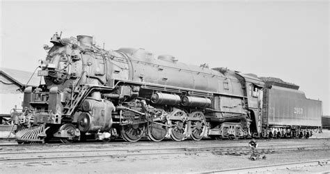 Wabash Railroad | Decatur, Illinois | Class O-1 4-8-4 #2913 steam locomotive | September 4,1948 ...