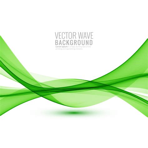 Bright green wave design 687390 Vector Art at Vecteezy