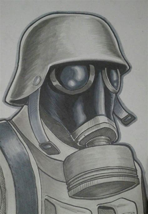 Gas Mask Soldier by J-Caro on Newgrounds