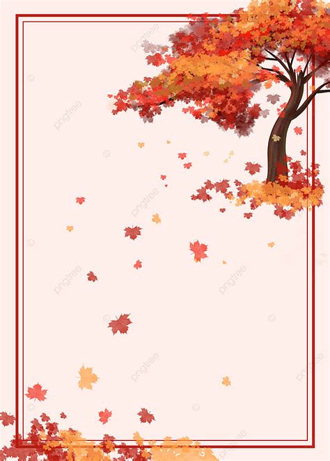 Autumn Maple Tree Maple Leaves Falling Background Wallpaper Image For Free Download - Pngtree