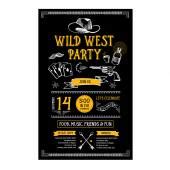 Wild west poster — Stock Vector © bussja #1475991