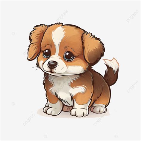 Cartoon Puppy Sticker PNG, Vector, PSD, and Clipart With Transparent Background for Free ...