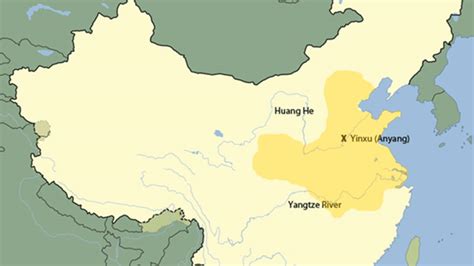 Ancient China Map With Rivers