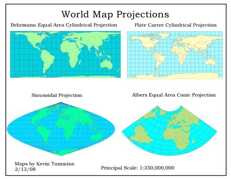 New World Map Projection - World Map Colored Continents