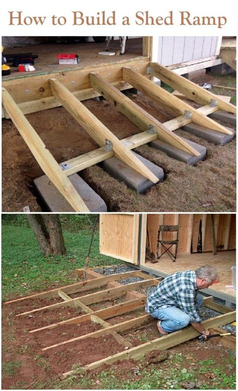 How to Build a Shed Ramp the Right Way - Storage Shed Plans | Shed ramp, Backyard storage sheds ...