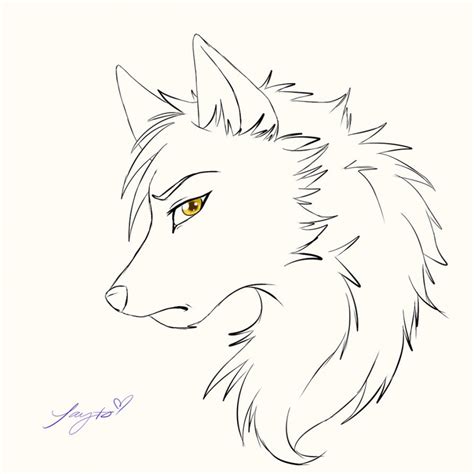 Anime Wolf Sketch at PaintingValley.com | Explore collection of Anime Wolf Sketch