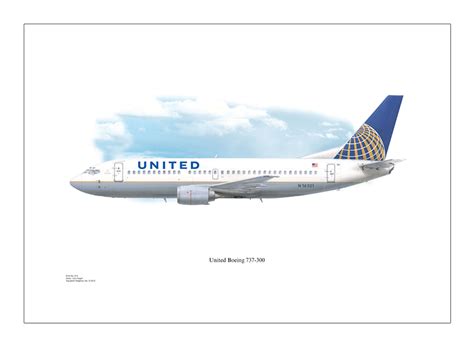 United Airlines “Boeing” 737-300 Chicago, IL – Squadron Graphics