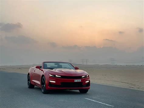 Rent Chevrolet Camaro Convertible (Red), 2020 in Dubai - Turboplus