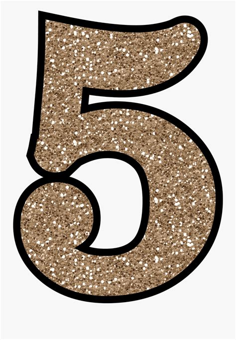 Glitter Without The Mess - Glitter Number 5 , Free Transparent Clipart - ClipartKey