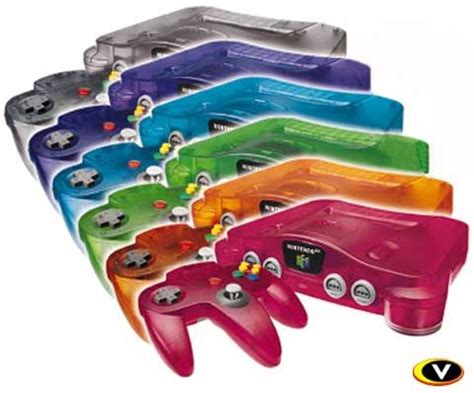 Nintendo 64 Transparent Console Colors Nintendo 64 Nintendo