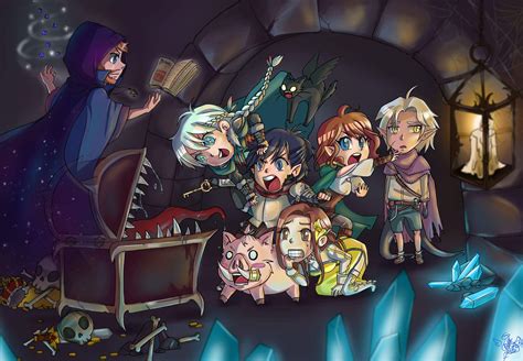 [Art][oc] I illustrated our dnd party : r/DnD