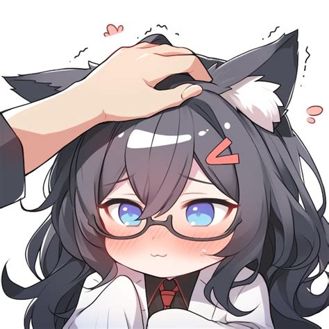 Premium AI Image | anime girl with cat ears and glasses holding a knife ...